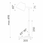 ΦΩΤΙΣΤΙΚΟ ΓΡΑΦΕΙΟΥ LED ACA BL1528BK ΜΑΥΡΟ 8W CCT 3000K/4100K/6300K 580LM - Image 3
