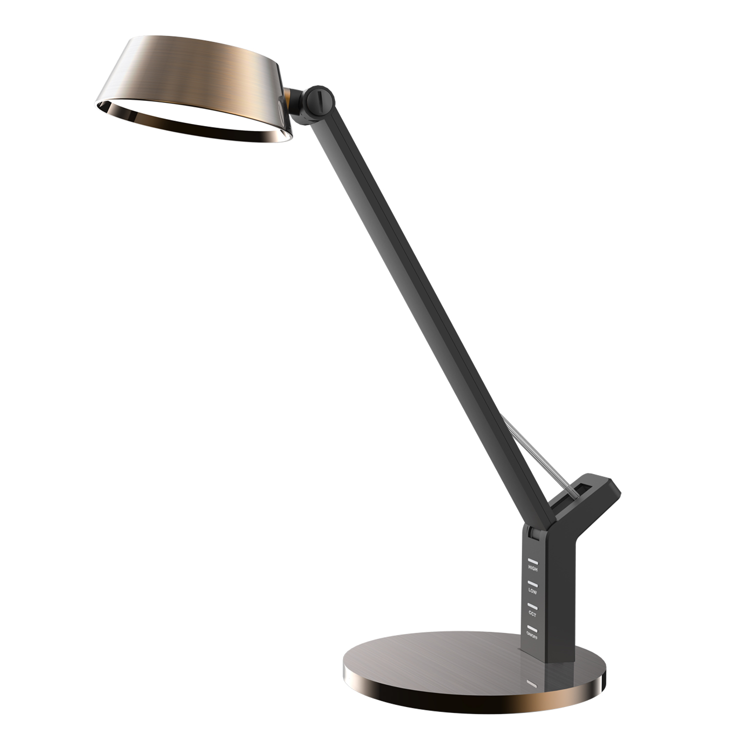 BL1855GD ΦΩΤΙΣΤΙΚΟ ΓΡΑΦΕΙΟΥ ΧΡΥΣΟ ΠΛΑΣΤΙΚΟ LED SMD 14W 400LM CCT 3000K-4300K-6000K IP20 - Image 1